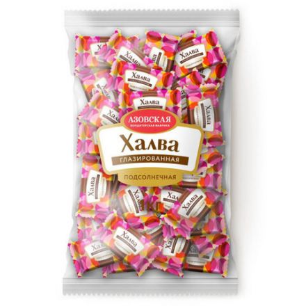 Конфеты глазированные АЗОВСКАЯ Халва подсолнечная 1000 г Конфеты глазированные АЗОВСКАЯ Халва подсолнечная 1000 г