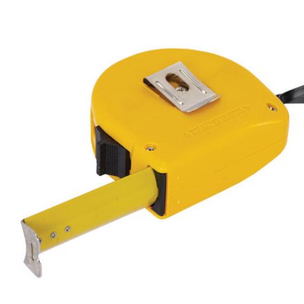 Рулетка измерительная 10 м х 25 мм, пластиковый корпус, с фиксатором, ГРАНДМАСТЕР Classic, 671363