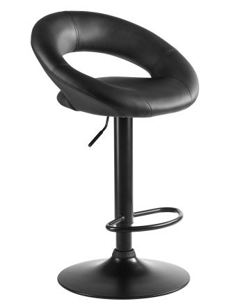 Стул барный DOBRIN MIRA BLACK, чёрный