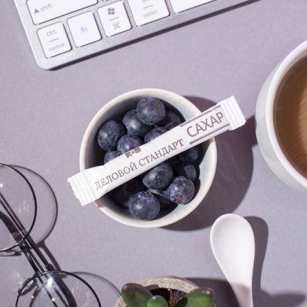 Сахар порционный Деловой стандарт в стиках по 5 г (500 штук в упаковке)