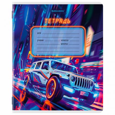 Тетрадь 12 л. BRAUBERG клетка, обложка картон, МИКС-3, 107270