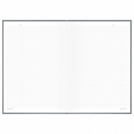 Блокнот БОЛЬШОЙ ФОРМАТ 200х290 мм, А4, 80 л., твердый, клетка, BRAUBERG "Minimal", серый, 116433 Блокнот БОЛЬШОЙ ФОРМАТ 200х290 мм, А4, 80 л., твердый, клетка, BRAUBERG "Minimal", серый, 116433