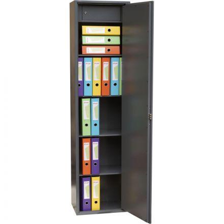 Шкаф для бумаг металлический Комус Мебель Cobalt TSL-180M, 340х460х1800 мм