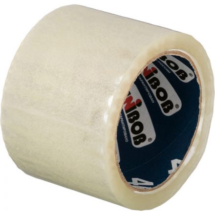 Клейкая лента упаковочная Unibob прозрачная 72 мм х 66 м толщина 40 мкм