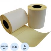 Термоэтикетки ЭКО 100х150 300 шт/рул вт.40 6 рул/кор Термоэтикетки ЭКО 100х150 300 шт/рул вт.40 6 рул/кор