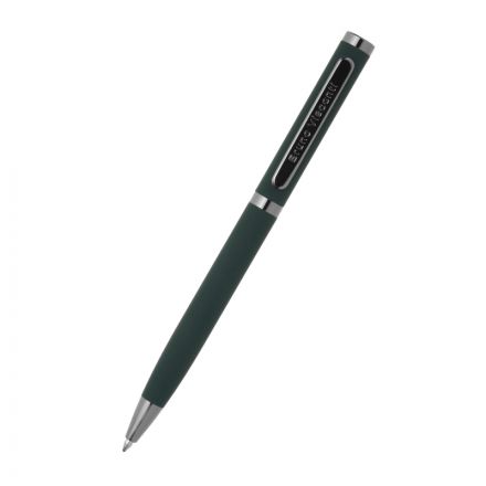 Ручка шариковая BV FIRENZE 1мм син кор зелен,тубус прямоуг черн 20-0300/03