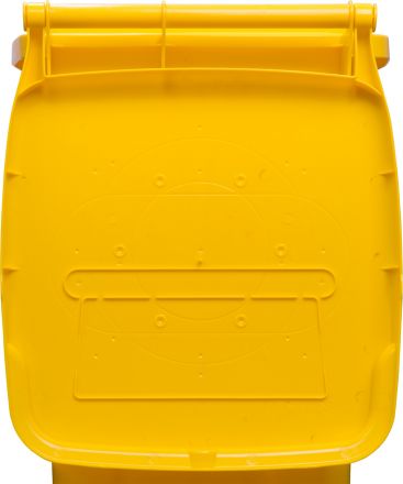 Мусорный контейнер 120л.  жёлтый