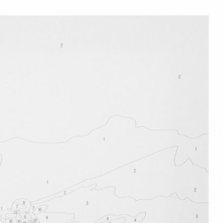 Картина по номерам 40х50 см, ОСТРОВ СОКРОВИЩ "Букет сакуры", на подрамнике, акрил, кисти, 663277