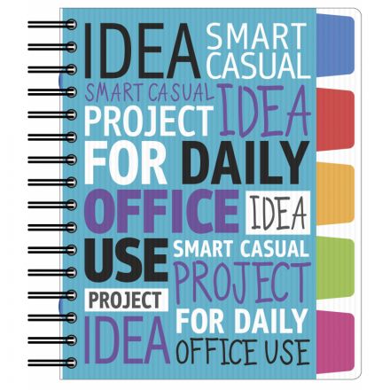 Бизнес-тетрадь Attache Selection Office book 2 A5 150 листов цветная в клетку 5 разделителей на спирали (185х210 мм) Бизнес-тетрадь Attache Selection Office book 2 A5 150 листов цветная в клетку 5 разделителей на спирали (185х210 мм)