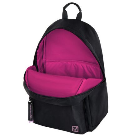 Рюкзак BRAUBERG FASHION CITY универсальный, карман-антивор, "Romantic Anime", черный, 44х31х16 см, 270808