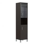 Шкаф-колонка высокая с малой стеклянной дверью и глухой B 431.10(R) Венге Магия 475х450х2054 BORN Шкаф-колонка высокая с малой стеклянной дверью и глухой B 431.10(R) Венге Магия 475х450х2054 BORN