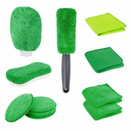 Набор для мойки авто 10 в 1, зеленый, СУМКА ДЛЯ ХРАНЕНИЯ В КОМПЛЕКТЕ, DASWERK (ДАСВЕРК), 609484 Набор для мойки авто 10 в 1, зеленый, СУМКА ДЛЯ ХРАНЕНИЯ В КОМПЛЕКТЕ, DASWERK (ДАСВЕРК), 609484