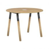 Стол FRST 1020 Дуб Гамильтон/Черный графит-Бук 1020х1020х733 FORTA Стол FRST 1020 Дуб Гамильтон/Черный графит-Бук 1020х1020х733 FORTA