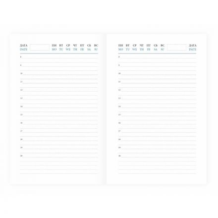 Ежедневник недатированный коричневый,А6,100x150, 320стр,Agenda