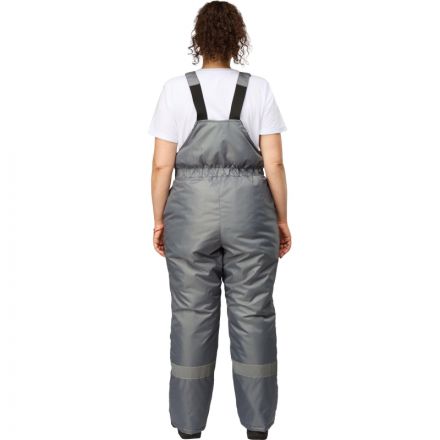 Полукомбинезон рабочий зимний женский з46-ПК серый (р.48-50) 158-164