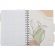 Бизнес-тетрадь 120л,клетка,А5 Flora 2,пласт.обл,серебр.спир,3раздел,линейка