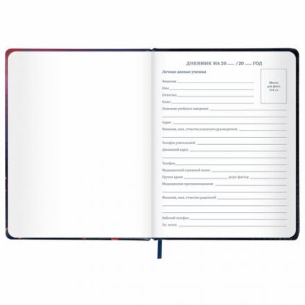 Дневник 1-11 класс 48 л., кожзам (твердая с поролоном), печать, резинка, конверт, BRAUBERG, "The Hunter", 106948