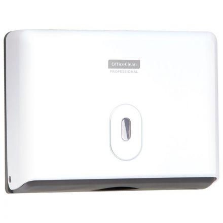 Диспенсер для полотенец листовых OfficeClean Professional система H2, (Z-сл.), ABS-пластик, механич., белый СПб