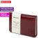 Еженедельник датированный 2026, МАЛЫЙ ФОРМАТ 95х155 мм, А6, BRAUBERG "Imperial", под кожу, бордо, 117188