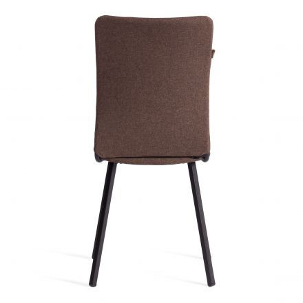 Стул обеденный La Rousse (2 шт. в упаковке) NEW, ткань рогожка, коричневый/черный, 3М7-147, 45х55х93 см
