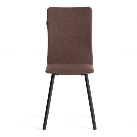 Стул обеденный La Rousse (2 шт. в упаковке) NEW, ткань рогожка, коричневый/черный, 3М7-147, 45х55х93 см