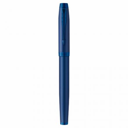 Ручка перьевая PARKER "IM Professionals Monochrome Blue", синий металлик, нержавеющая сталь, синяя, 2172964