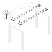 Траверса стола на металлокаркасе "Арго", КОМПЛЕКТ 2 шт., для ширины 1600 мм