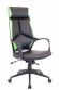 Кресло Everprof Trio Black TМ Экокожа Черный/Зеленый