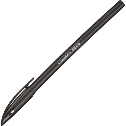 Ручка шариковая одноразовая Unimax EECO черная (толщина линии 0.5 мм)