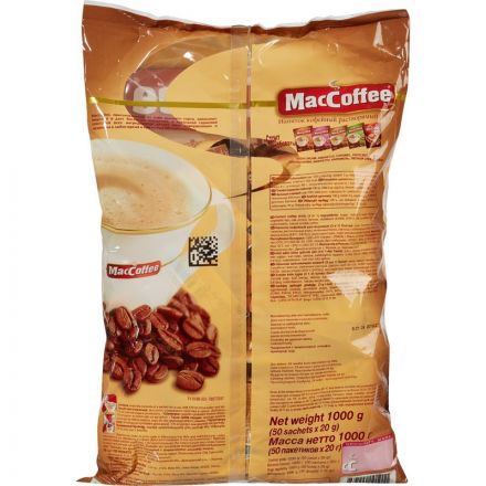 Кофе порционный растворимый MacCoffee 3 в 1 50 пакетиков по 20 г Кофе порционный растворимый MacCoffee 3 в 1 50 пакетиков по 20 г