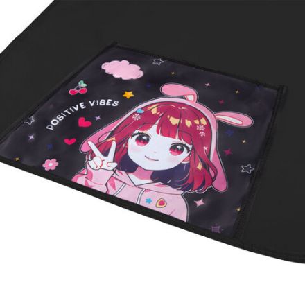 Фартук с нарукавниками для уроков труда ПИФАГОР, 1 карман, 46х54 см, "Anime girl", 273624