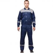 Костюм рабочий летний муж. л20-КБР синий/сер (р.56-58) 182-188