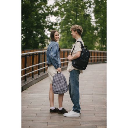 Рюкзак HEIKKI POSITIVE (ХЕЙКИ) универсальный, карман-антивор, "Houndstooth", 42х28х14 см, 273857