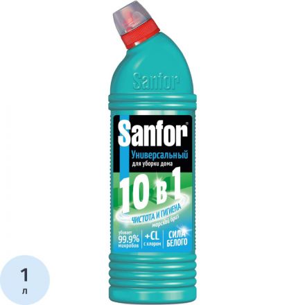 Средство для сантехники Sanfor универсал морской бриз 1000гр