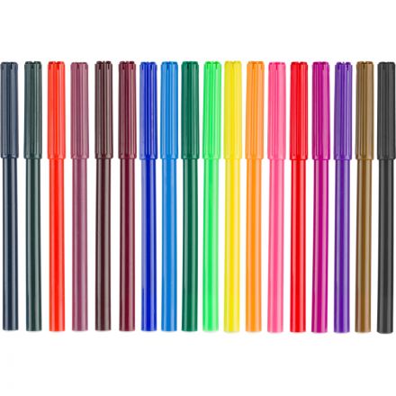 Фломастеры №1School Отличник 18цв., ПВХ-пакет с европодвесом,вентилируемые