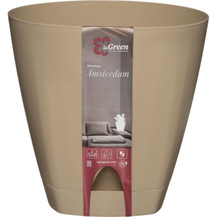 Горшок для цветов AMSTERDAM D 250 8 л Молочный Шоколад ING6202МШОК