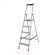 Стремянка складная Krause SAFETY 5 ступеней с полочкой 128959