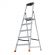 Стремянка складная Krause SAFETY 5 ступеней с полочкой 128959