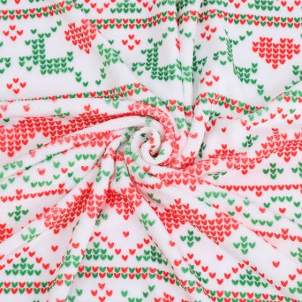 Плед новогодний 200х220 см, "Вязаный", полиэстер, 210 г/м2, ЗОЛОТАЯ СКАЗКА, 592533