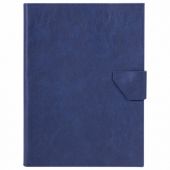 Папка-органайзер семейная для 4-х комплектов документов, формат А4, экокожа, синяя, BRAUBERG, 238206