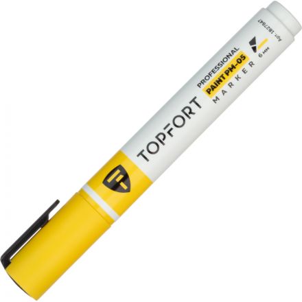 Маркер лаковый TOPFORT Paint 6 мм желтый