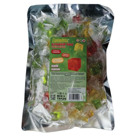 Конфеты мармеладные FLAVIMENTO, ассорти со вкусом киви, клубники и маракуйи, 500 г, УТ-00002867