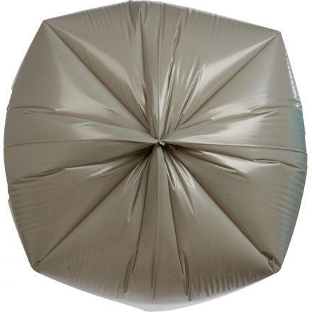 Мешки для мусора на 160 литров серые особопрочные (50 мкм, в рулоне 10 штук, 90х130 см)