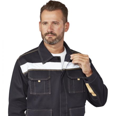 Костюм рабочий летний муж л44-КПК т.син/беж (р.44-46) 170-176 (Троя)