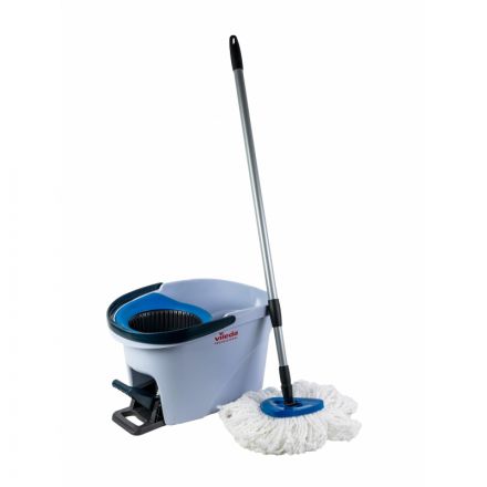 Набор для уборки Vileda Professional УльтраСпин Мини (ведро 10 л с синим отжимом, моп, держатель мопов, телескопическая ручка) (арт. производителя 158010) Набор для уборки Vileda Professional УльтраСпин Мини (ведро 10 л с синим отжимом, моп, держатель мопов, телескопическая ручка) (арт. производителя 158010)