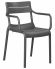 Набор 4 шт Стул обеденный DOBRIN TIM ARM, темно-серый (GR-04)