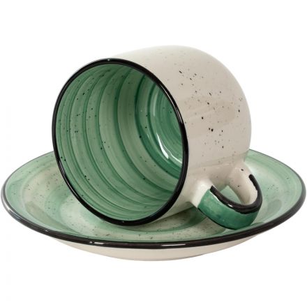 Набор Чайная пара АЭРОГРАФ ФИСТАШКОВЫЙ БРИЗ чайный арт.139-27125 Набор Чайная пара АЭРОГРАФ ФИСТАШКОВЫЙ БРИЗ чайный арт.139-27125