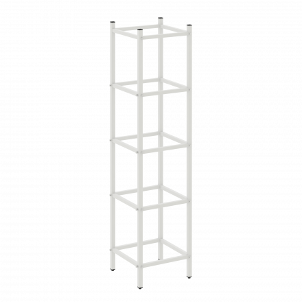 Loft Угловой проходной переходной модуль VR.L-SL.UPK-3.4.4 Белый металл 446*446*1869 Loft Угловой проходной переходной модуль VR.L-SL.UPK-3.4.4 Белый металл 446*446*1869
