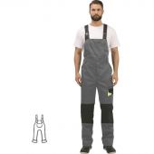 Полукомбинезон рабочий летний муж л27-ПК св-сер/сер 48-50/170-176
