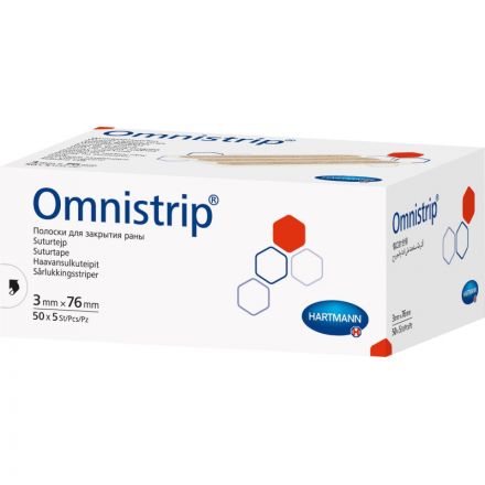 Полоски на швы (стер. по 5шт) 3х76мм,250 шт/уп OMNISTRIP 5406825